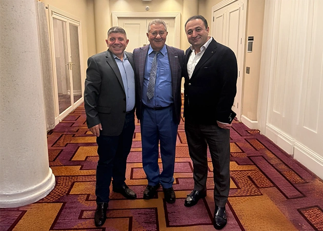 ATBA President Namıg Shahpalangov Meets MÜSİAD NJ President and Tashkin Bakery Owner for a Memorable Photo