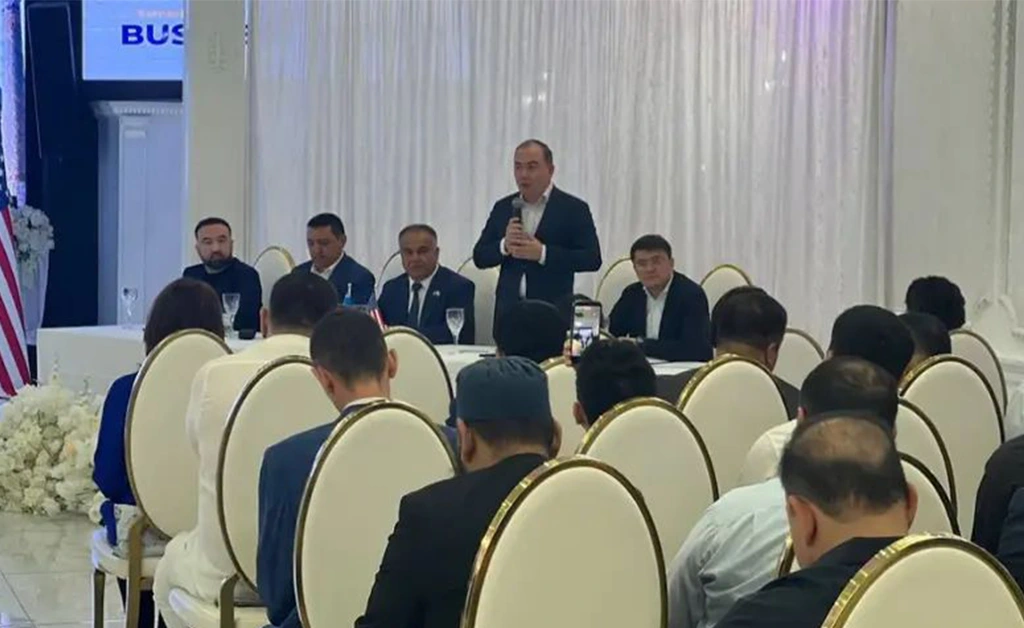 ATBA management team during a private meeting with Samarkand Governor Adiz Boboev and the official delegation in New York.